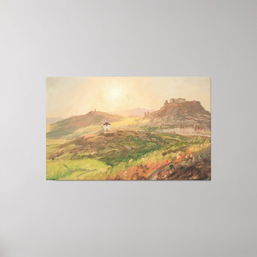 Frederic Edwin Church - View of the Acropolis キャンバスプリント (正面)