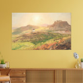 Frederic Edwin Church - View of the Acropolis キャンバスプリント (インサイチュ (リビング))