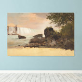 Frederic Edwin Church - View of the Canadian Falls キャンバスプリント (インサイチュ (ウッドフロア))
