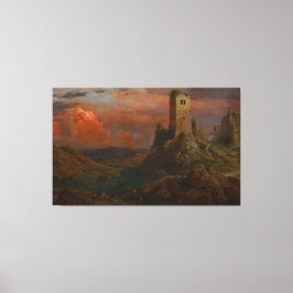 Frederic Edwin Church - Watch Tower in Italy キャンバスプリント