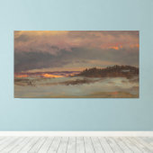 Frederic Edwin Church - Watch Tower in Italy キャンバスプリント (インサイチュ (ウッドフロア))