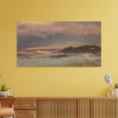 Frederic Edwin Church - Watch Tower in Italy キャンバスプリント (インサイチュ (リビング))