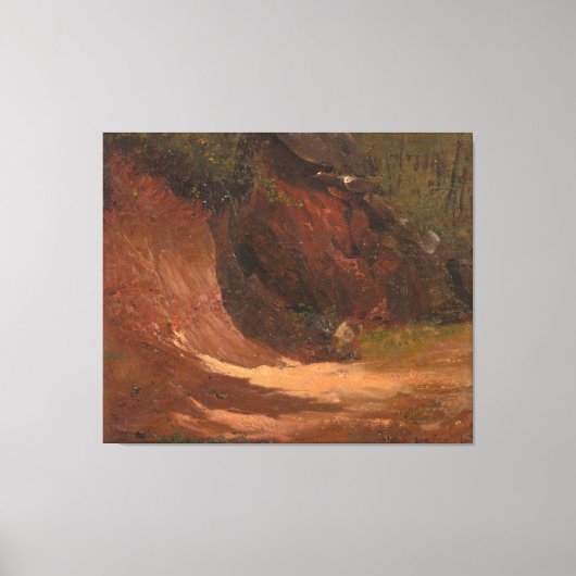 Frederic Edwin Church - Winter Landscape, View of  キャンバスプリント (正面)