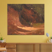 Frederic Edwin Church - Winter Landscape, View of  キャンバスプリント (インサイチュ (リビング))