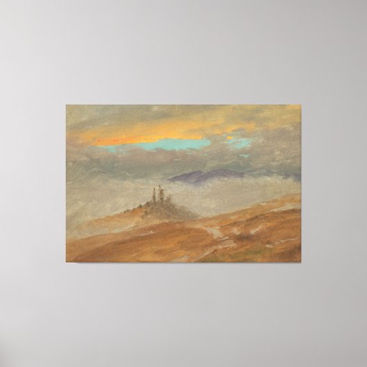 Frederic Edwin Church - Winter Landscape, View of  キャンバスプリント (正面)