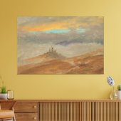 Frederic Edwin Church - Winter Landscape, View of  キャンバスプリント (インサイチュ (リビング))