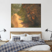Frederic Edwin Church - Woodland Path, Jamaica キャンバスプリント (インサイチュ (寝室))