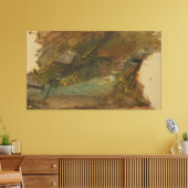 Frederic Edwin Church - Woodland Scene キャンバスプリント (インサイチュ (リビング))