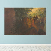 Frederic Edwin Church - Woodland Scene キャンバスプリント (インサイチュ (ウッドフロア))