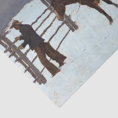 Frederic Remingtonによるカウボーイ秋 薄葉紙 (詳細)