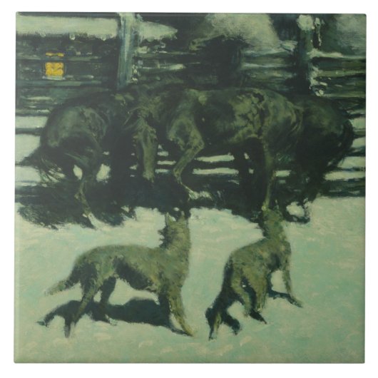 Frederic Remington - The 救済 Call for  タイル (正面)