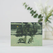 Frederic Remington - The 救済 Call for ポストカード (スタンド正面)