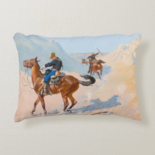 Frederic Remington - The Advance-Guard(The Mil) アクセントクッション (正面)