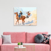 Frederic Remington - The Advance-Guard(The Mil) キャンバスプリント (インサイチュ (リビング))