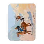 Frederic Remington - The Advance-Guard(The Mil) マグネット (縦)