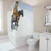 Frederic Remington - The Color Of Night シャワーカーテン (インサイチュ)