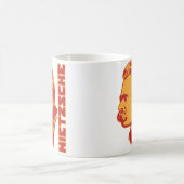 Frederich Nietzscheのポートレートのマグ コーヒーマグカップ (中央)