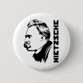 Frederich Nietzscheのポートレートボタン 缶バッジ (正面)