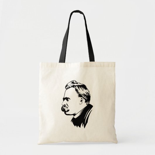Frederich Nietzscheのポートレート トートバッグ (正面)