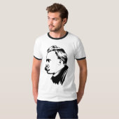 Frederich Nietzscheのポートレート Tシャツ (正面フル)