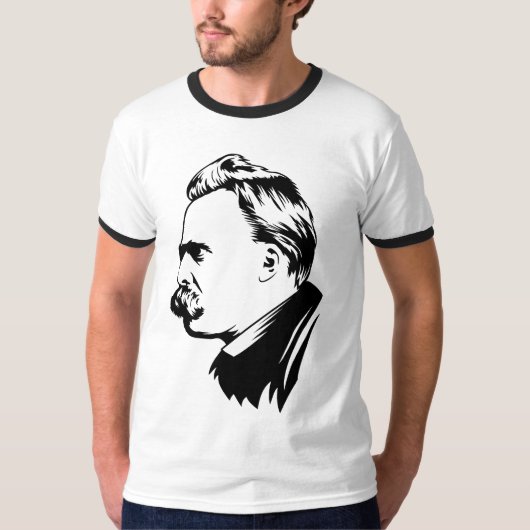 Frederich Nietzscheのポートレート Tシャツ (正面)