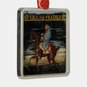 Frederickが付いている道標馬上の素晴らしいの メタルオーナメント (右)
