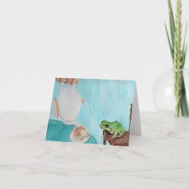 Frederickのティータイム:グリーティングカード4"x5.6" シーズンカード