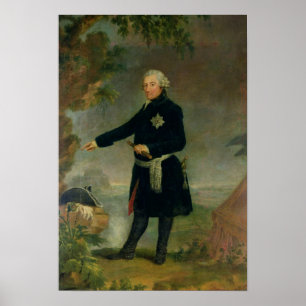 FrederickのポートレートII素晴らしいの1772年 ポスター