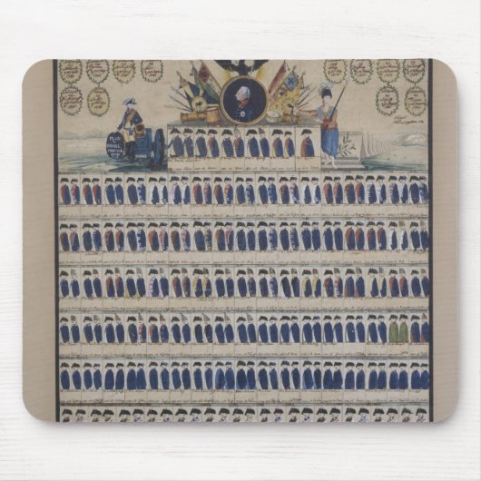 Frederickの時からプロイセンのユニフォーム マウスパッド (正面)