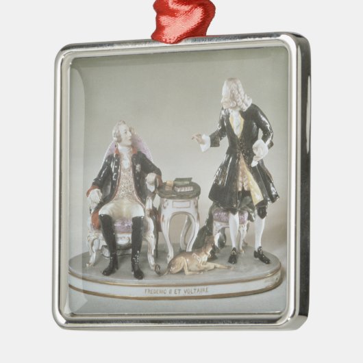 Frederickの磁器の姿プロシアのII メタルオーナメント (左)