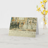 Frederickウィリアムの記念日IVおよび彼の カード (黄色い花)