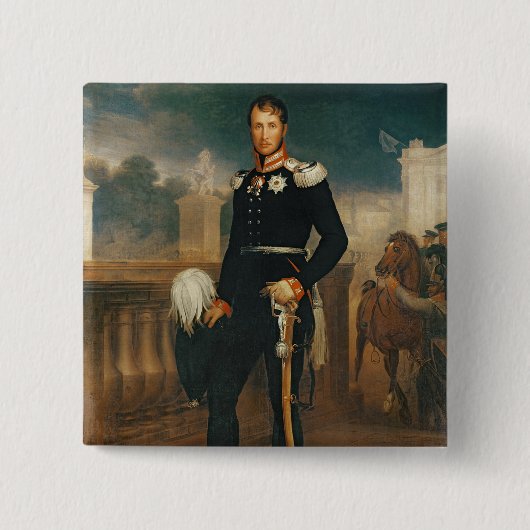 FrederickウィリアムIIIのプロシアの王 缶バッジ (正面)