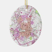 Frederickメリーランド(1953年)のヴィンテージの地図 セラミックオーナメント (右)