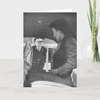 Frederick及びネルソンのドアボーイは顧客に挨拶します カード