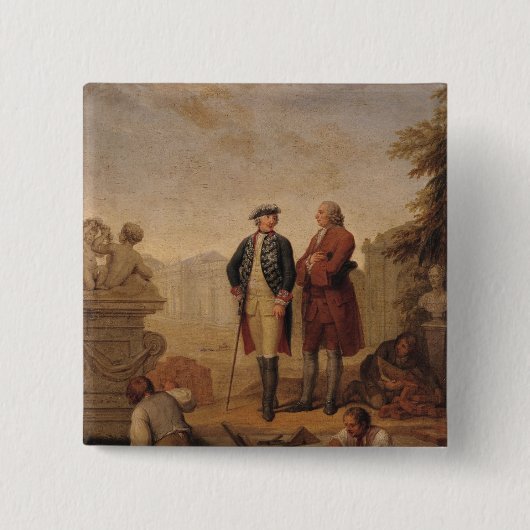 Frederick王プロシアのII 缶バッジ (正面)