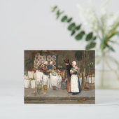 Frederick Childe Hasssamによる花屋で シーズンポストカード (スタンド正面)