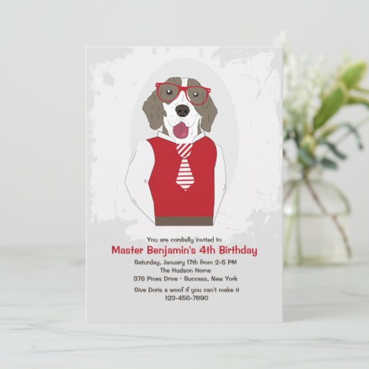 Frederick Dog Invitation 招待状 (スタンド正面)