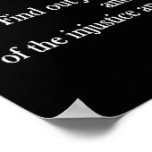 Frederick Douglass引用文、提出プリントポスター ポスター (角)