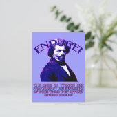 Frederick Douglass引用文: The Limits of Tyrants ポストカード (スタンド正面)