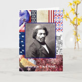 Frederick Douglass カード (黄色い花)