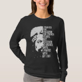 Frederick Douglass Quote Apparel Black History Mon Tシャツ (正面)