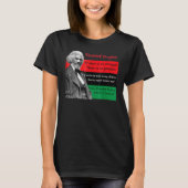 Frederick Douglass Quotes Pan African Flag Black H Tシャツ (正面)