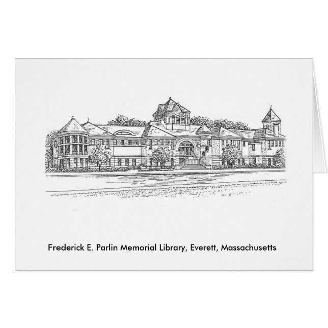 Frederick E. Parlin Memorialの図書館 (正面横)