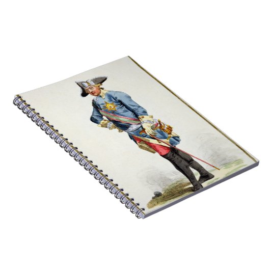 Frederick IIプロシアの"すばらしい" (1712-86年の)王 ノートブック (右側)