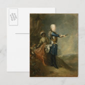 Frederick II as Crown Prince, c.1735 ポストカード (正面/裏面)