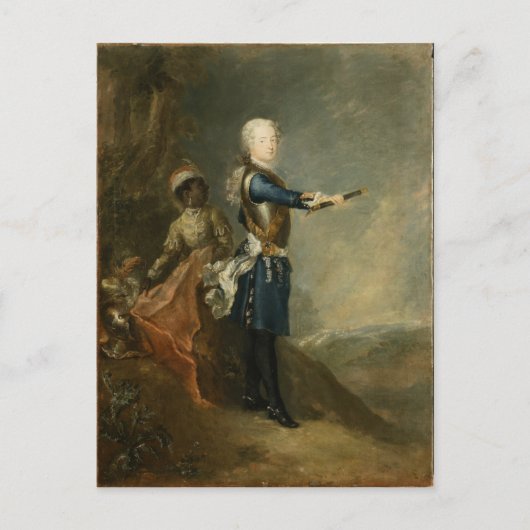 Frederick II as Crown Prince, c.1735 ポストカード (正面)