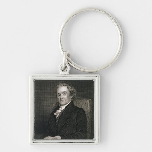 Frederick W.著刻まれるノア・ウェブスター(1758-1843年) キーホルダー (正面)