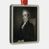 Frederick W.著刻まれるノア・ウェブスター(1758-1843年) メタルオーナメント (右)