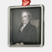 Frederick W.著刻まれるノア・ウェブスター(1758-1843年) メタルオーナメント (左)