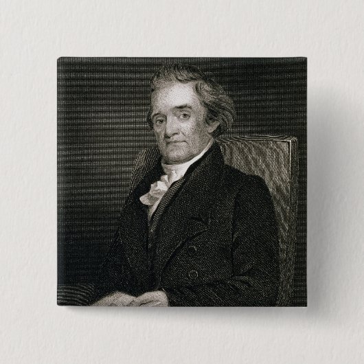 Frederick W.著刻まれるノア・ウェブスター(1758-1843年) 缶バッジ (正面)
